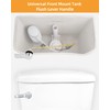 Hibbent 2 Pack Universal Metal Front Mount Toilet Handle, Tank