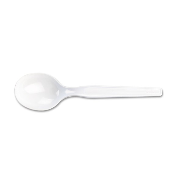 Dixie Sm207 Plastic Cutlery, Heavy Mediumweight Soup Spoon, 100-Pieces/Box