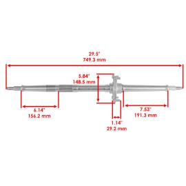 Honda Rear Axle Shaft for Honda TRX90 TRX90EX Sportrax 90 2X4 1993-2008 42310-HF7-000