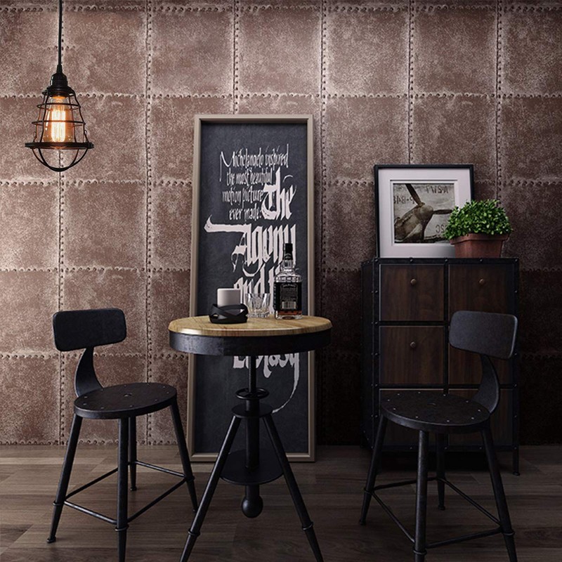 Industrial Plug in Pendant Light, Asnxcju Vintage Hanging Cage Pendant