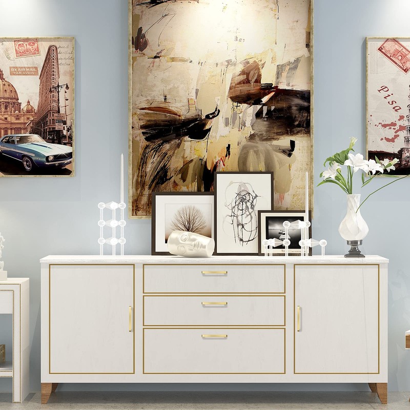 Rergy 10 Pack Gold Cabinet Pulls Brushed Brass Cabinet Pulls