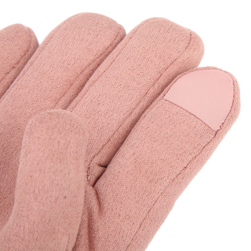 Pink USB Heating Gloves Hand Warmer Touch Screen Design Adjustable