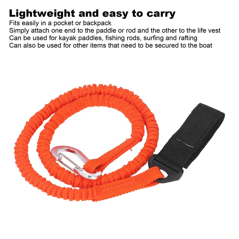 SUNGOOYUE Kayak Paddle Lead, Professional Stretchy Kayak Paddle Lanyard with