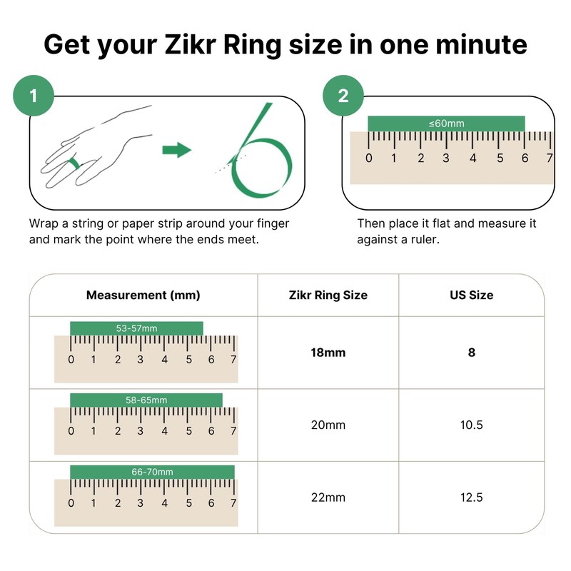 TAKVA - Zikr Ring Flex Advance | Improved, Smart Tasbih