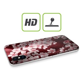 Head Case Designs Cherry Blossom Satin Floral Prints Soft Gel Case Compatible With BlackBerry Leap