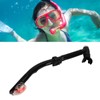 Dry Snorkel Tube PVC Silicone Easy Breath Lightweight Swimming Snorkel