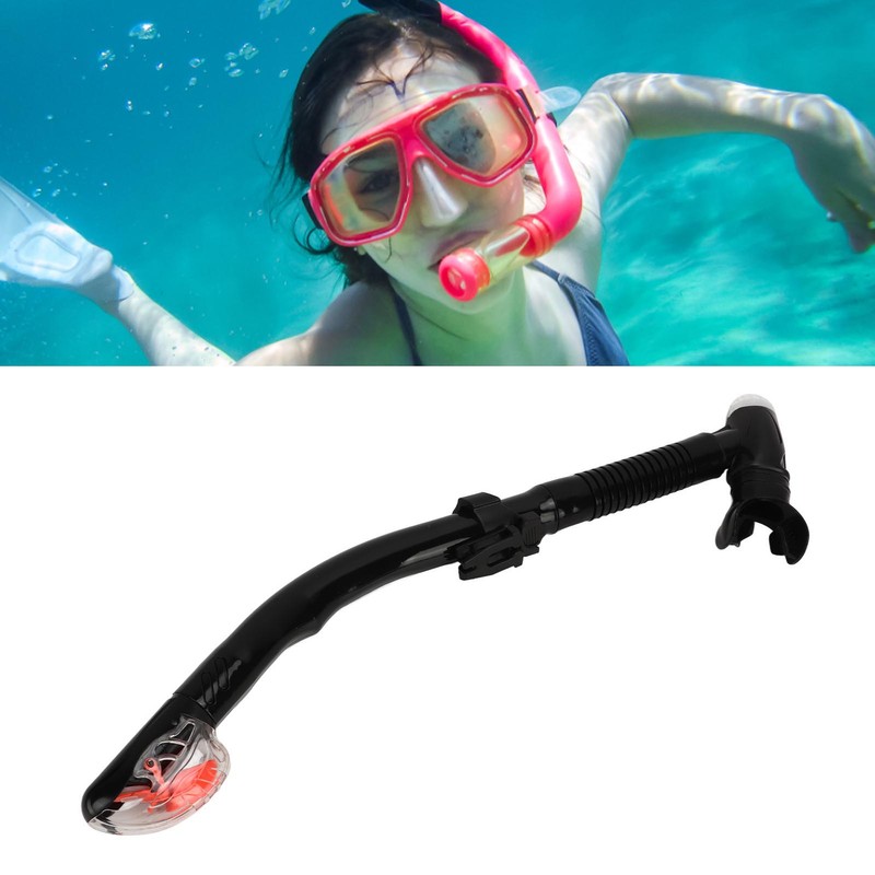 Dry Snorkel Tube PVC Silicone Easy Breath Lightweight Swimming Snorkel