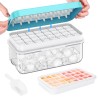 PHINOX Ice Cube Tray with Lid and Bin, 32 pcs
