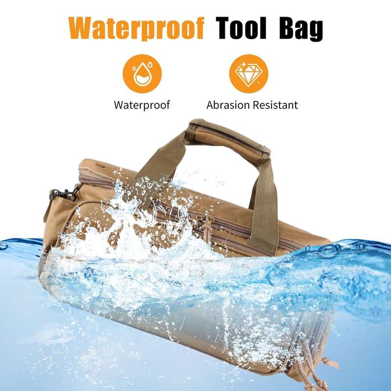 16-Inch Tool Bag with 16 Packets,Tools Bag for Men with