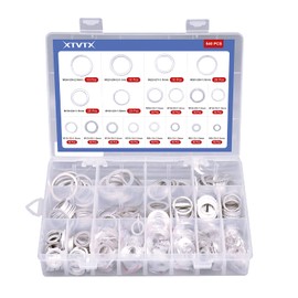 XTVTX 540 Piece Oil Drain Seals Set 10 Sizes (M6 M8 M10 M12 M14 M16 M18 M20 M22 M24)