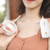 Portable Neck Fan Mini Hanging Handheld 3 Speed Battery Operated
