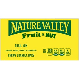 Nature Valley Granola Bars, Chewy Trail Mix Cereal, 1.2 oz Bar, 16/Box