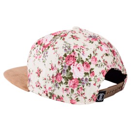 Blackskies Snapback Hat with Embroidery or Floral Pattern, Unisex Baseball Hat - Sakura