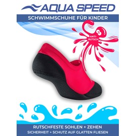 Aqua Speed Neoprene Socks for Children and Adults, Swimming Socks for Men and Women, Neoprene Swimming Socks for Girls and Boys, Aqua Socks, Beach Socks, Swim Socks Kids, Water Socks, UK Children Size 4 - Adult Size 10, 34 / 35