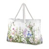 senya Flower Beach Tote Bags for Women, Spring Wild Flowers