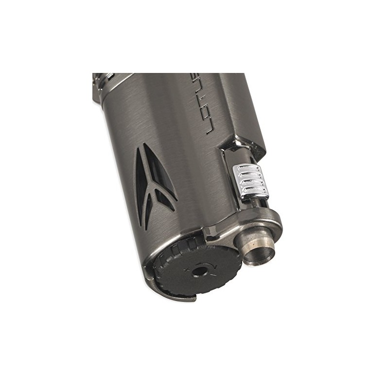 Lotus Defiant Cigar Lighter with Quad Pinpoint Torch Flames, Single