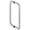 Gedotec Stainless Steel Bumper Handle for Glass Doors I Front