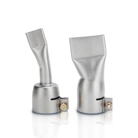 Gugxiom Pack of 2 Nozzles, Stainless Steel Nozzles, 20 mm Small and 40 mm Large Tip, Welding Tools for Plastic Heat Gun/Handheld Hot Air Welding Machine