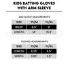Exxact Sports Youth Batting Gloves with Arm Sleeve for Boys