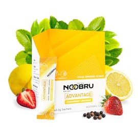 Noobru dvantage Nootropic Delicioso Nootropics Suplemento Cerebral Con 11 Ingredientes Activos Potenciador Cognitivo Natural 20 Sobres De Limonada De 