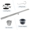 Bernkot Linear Shower Drain 48", 304 Stainless Steel Floor Drain