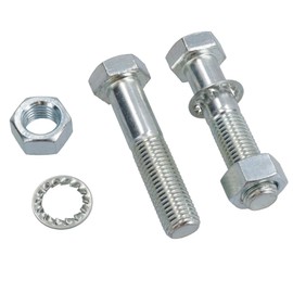 PAIR Tow Bar/Tow Ball Bolts 75mm Long with Nuts & Washers HIGH TENSILE