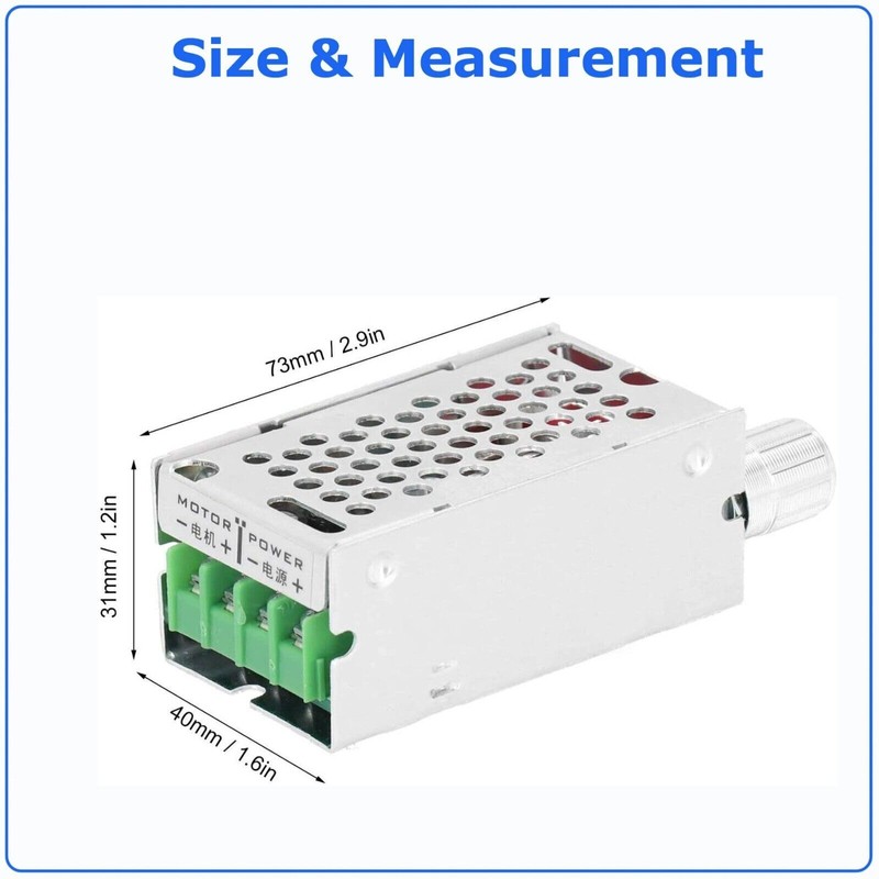Motor Speed Controller DC 12/24V 40V Reversible PWM HHO Reversing