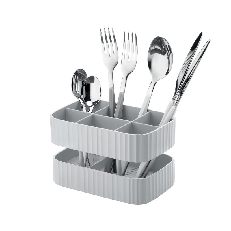 Guzzini Drain & Safe Cutlery Drainer, 100% Post Consumer Recycled