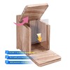 Wooden Squirrel Feeder Box, Sturdy Squirrel Feeding House with Thickness