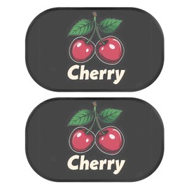 HUISEFOR Cherry Print Car Window Sun Shades for Baby Cartoon Car Shade for Side Window UV Rays Protective Heat Resistant Automotive Sunshade for Side Windows Gift for Holiday