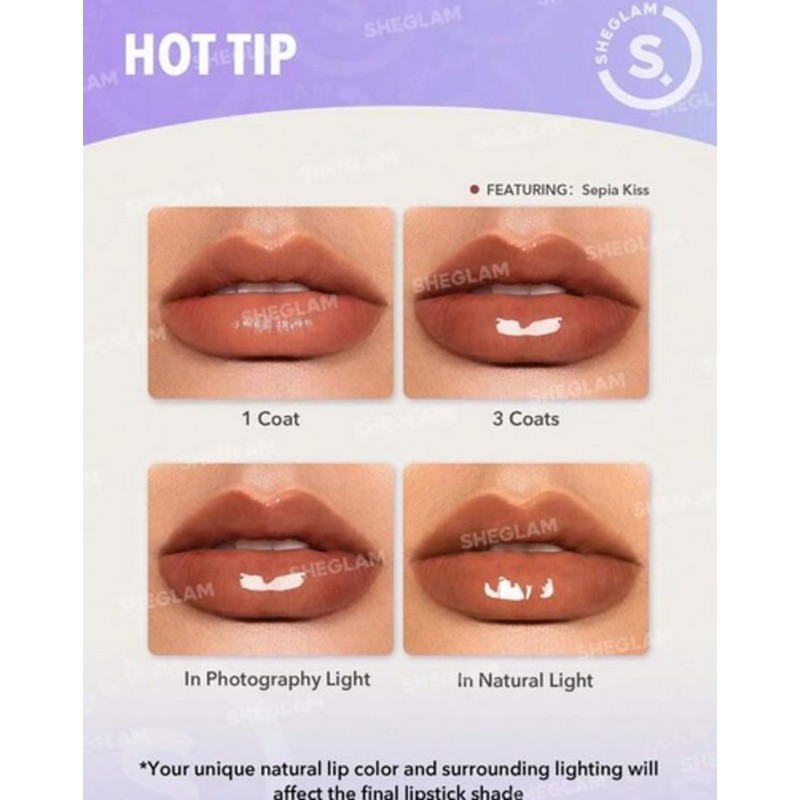 SHEGLAM Rellenador de Labios Brillante Pout-Perfect (Peachy Keen)