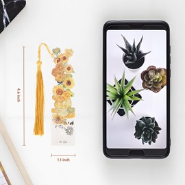 3 PCS Metal Bookmarks, Metal Bookmarks for Women Van Gogh Monet Oil Painting Theme for Book Lovers Bestfriend Cute Birthday Gifts Appreciation Gifts Mothers Day Teacher (Oil Painting)