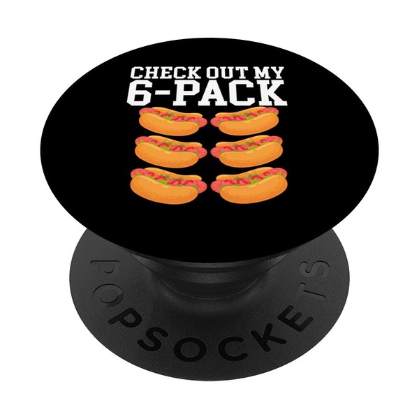 Check Out My 6-Pack Abs Gym Hotdog Bun Ketchup Mustard