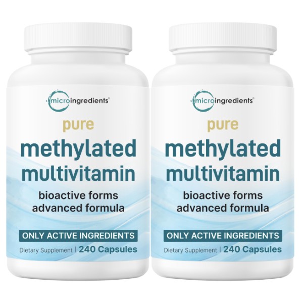 Micro Ingredients 2 Pack Pure Methylated Multivitamin, 480 Capsules |