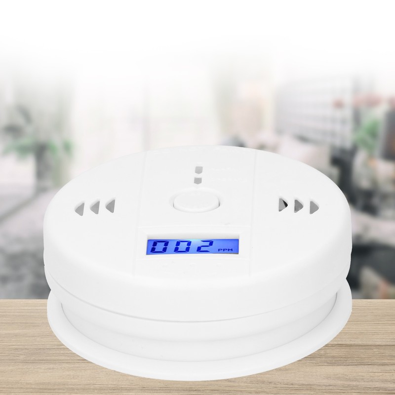 Carbon Monoxide Detector Alarm with LCD Display Soot Home Gas