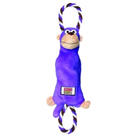 KONG - Tugger Knots Monkey - Tug of War Dog Toy, Minimal Stuffing and Looped Ropes for added Strength - For Small/Medium Dogs