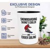 Snowboarding Shot Glass 1.5oz - Snowboarding Skiing's cooler - Ski