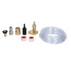 Tiiyee Chemical Injector, Adjustable Downstream Injector Kit Brass Stainless 3/8