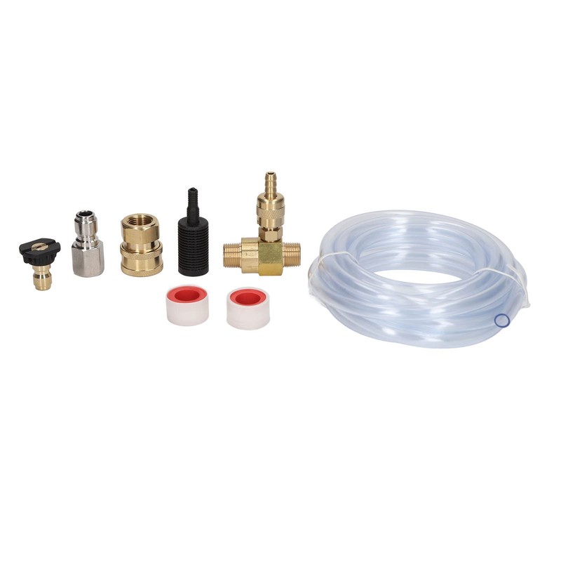 Tiiyee Chemical Injector, Adjustable Downstream Injector Kit Brass Stainless 3/8