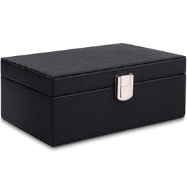 ICHIFUJI Smart Key Radio Block Case, Radio Wave Blocking Box, Relay Attack Prevention, Key Case, Key Box, Luxury Car Theft Prevention (Box Type) (Black), Black