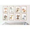 CreativeRobin Cute Baby Forest Animals Children's Poster DIN A4 Nursery