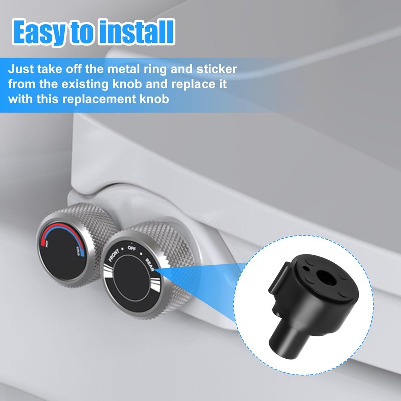 Replacement Parts Knob for Brondell, Sturdy Plastic Non Electric Bidet