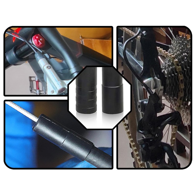 KAPSING Pack of 200 End Caps, Brake Cable, Bicycle End