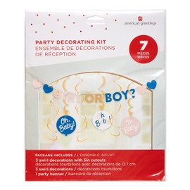 American Greetings Gender Reveal Party Supplies, Banner Kit (7-Pieces)