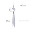 20 Pieces Clear Chandelier Crystals, 63mm Replacement Crystal Icicle Prisms