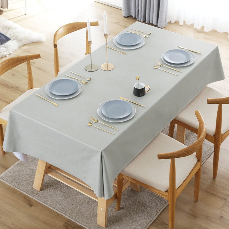Newthinking PVC Table Cloth Wipe Clean Tablecloth Plastic Waterproof Table