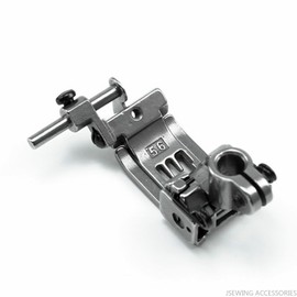 Blooy - Adjustable Fabric Guide Presser Foot for Siruba F007 C007 Pegasus W500 W600 Yamato VC2700,VG2700 Coverstitch Sewing Machines (Needle Distance 5.6mm)