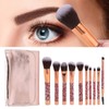 10pcs Makeup Brushes Set Soft Bristles Portable Cosmetics Tool Kits