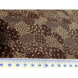 Northcott Dark Plum Patchwork cotton Fabric per yard  quilt / sew 44" Northcott