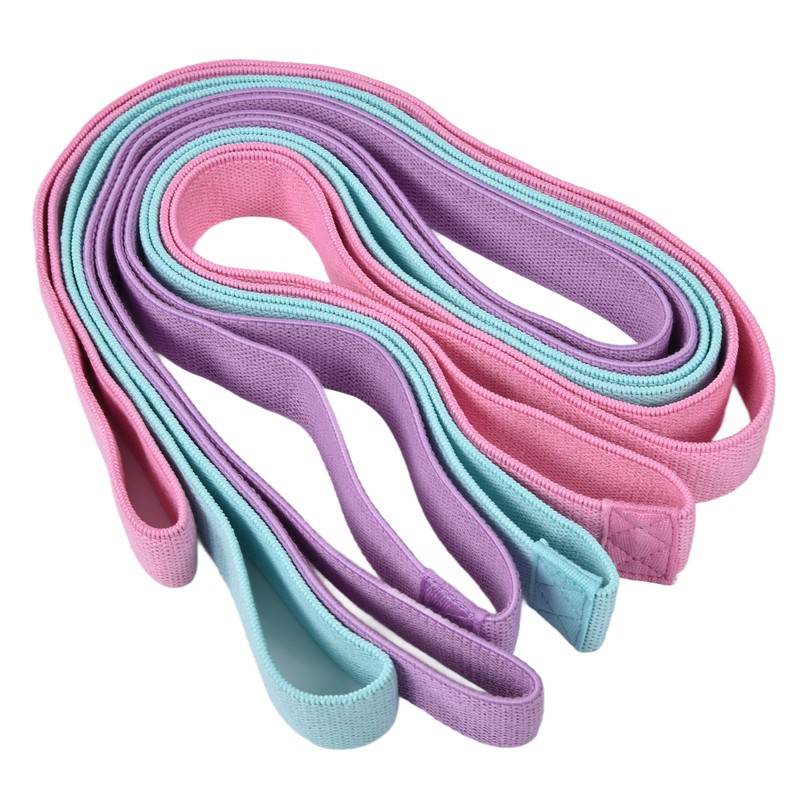 Yoga Stretch Belt 3 Colors Elastic Safe Fitness Resistance Band
